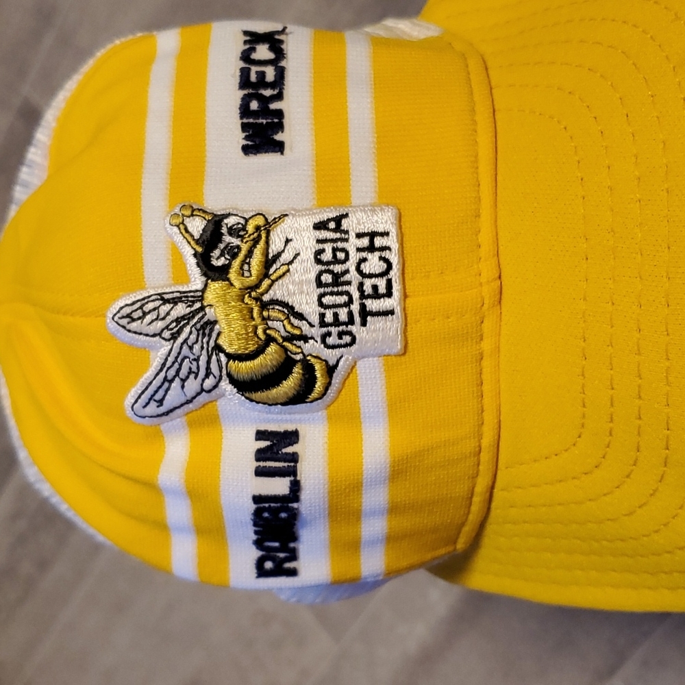 Vintage Snapback Georhia Teck Mesh Baseball Hat - Picture 2 of 4
